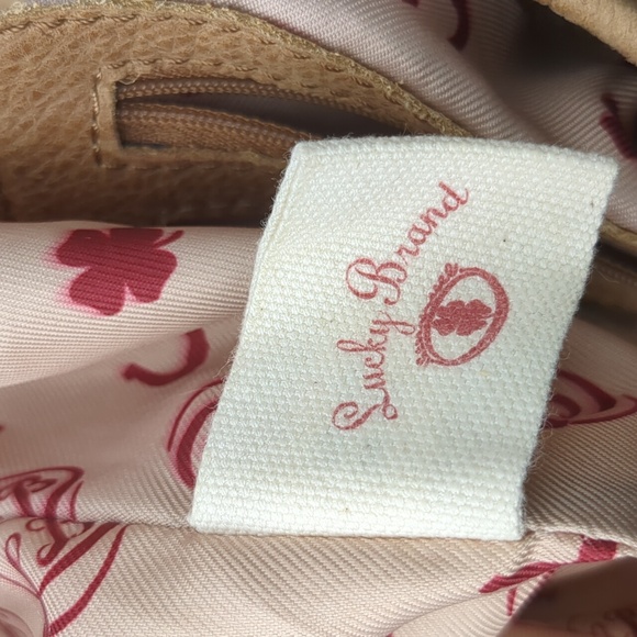 Lucky brand Tan Leather Drawstring Backpack main image 3